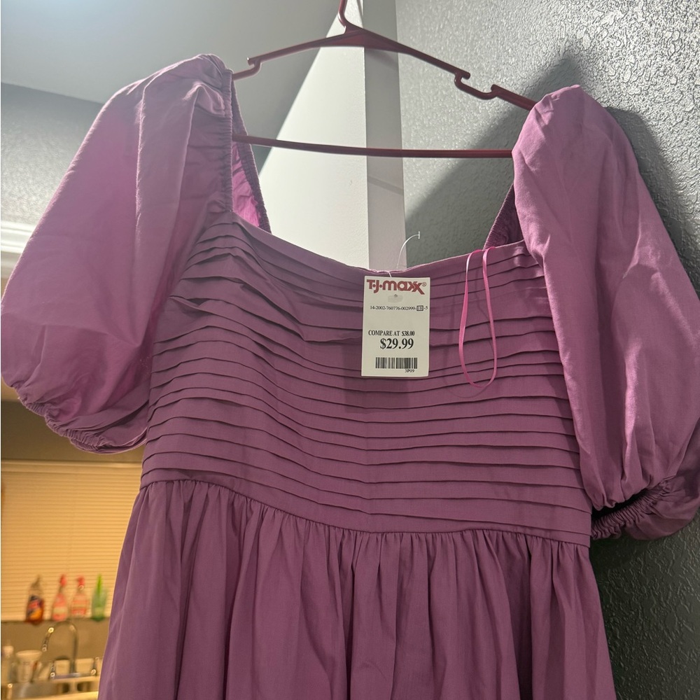 Abercrombie & Fitch Purple Midi Dress - Picture 2 of 4